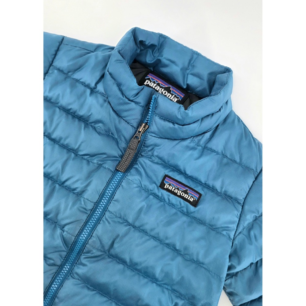 Patagonia Down Sweater Puffer Jacket Size 12-18M Toddler Kids Blue Gorpcore